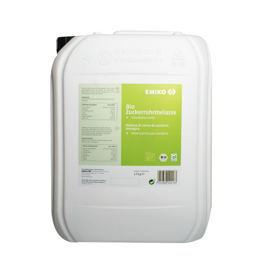 Emiko Bio Zuckerrohrmelasse 13kg zum Herstellen von EMa, Produktbild 