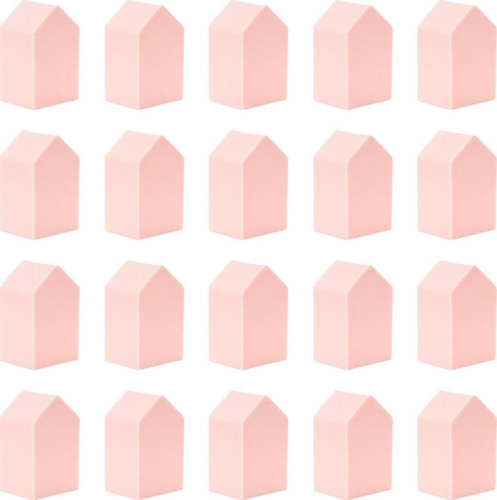 Für die volle Gesichtskontur gemischter Schwamm, Einweg-Schönheitsschaum-Applikator in Fünfeckform – 20 Stück