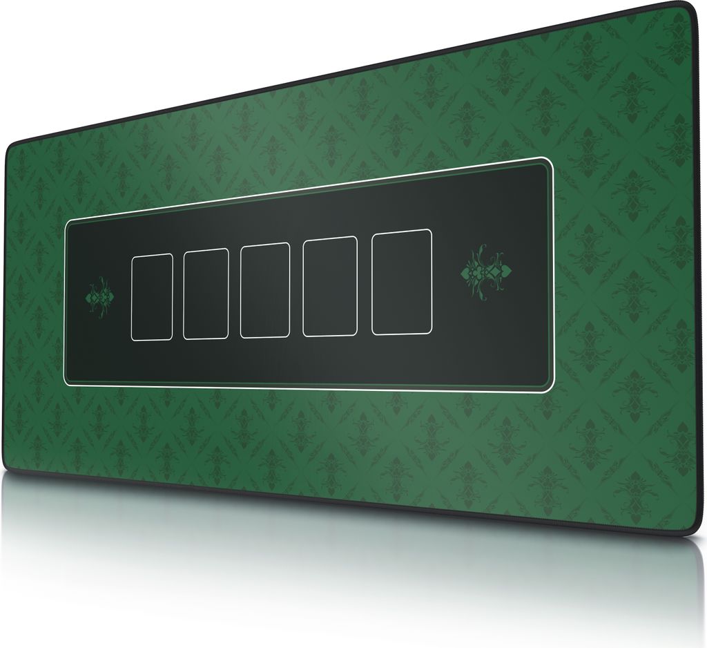 CSL Pokermatte XL Tischauflage für Poker 90 x 40cm / Kartenspiel Matte /Pokertisch Auflage