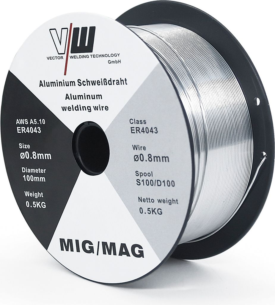 VECTOR WELDING MIG MAG Aluminium Schweißdraht ER4043  Ø 0.8 Produktbild 