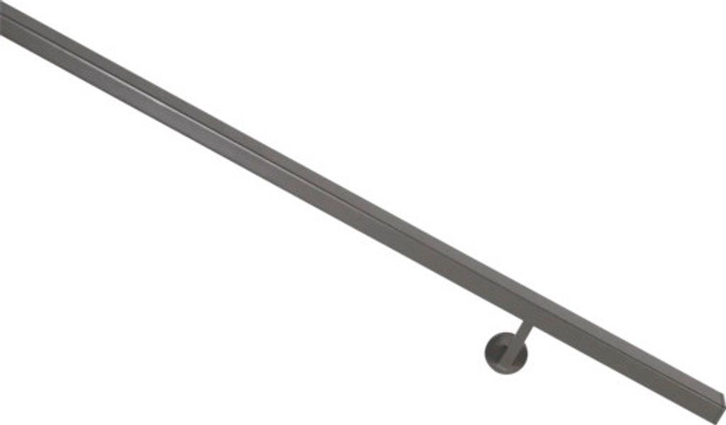 Pertura Handlauf Alu eckig RAL 7039 quarzgrau 60x25x4400 mm