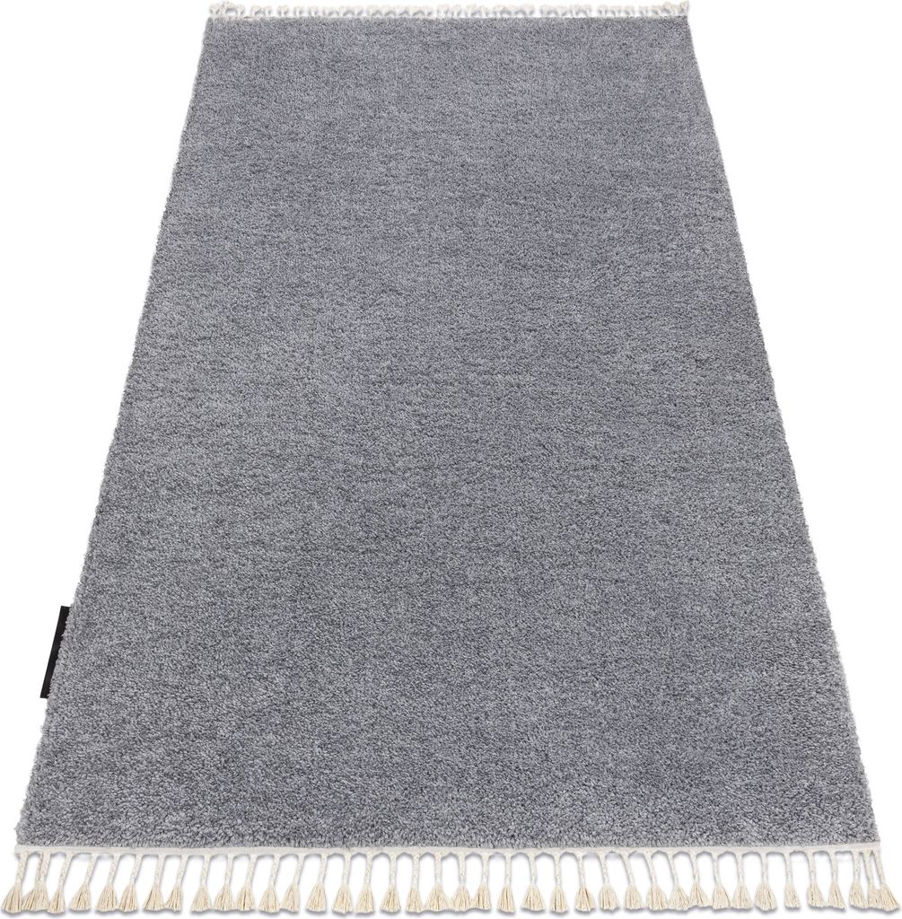 Teppich BERBER 9000 hellgrau Franse berber marokkanisch shaggy Grau 120x170 cm