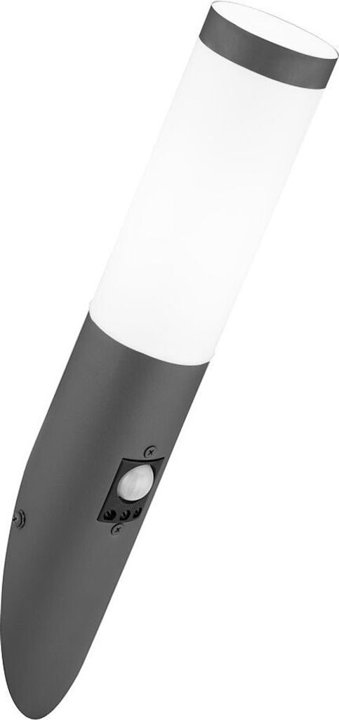 LED Wandleuchte, Edelstahl, anthrazit, Sensor, H 41 cm Produktbild 