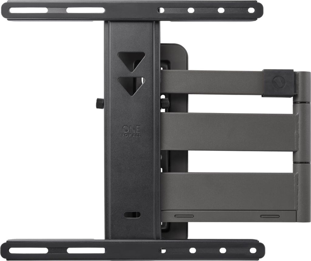 ONE FOR ALL WM5450 TV-Wandhalterung (neigbar, schwenkbar, geeignet für TVs bis 77 Zoll), Farbe:Schwarz