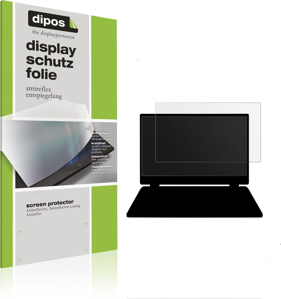 2x Schutzfolie für Acer Nitro 17 AN17-42 matt Displayschutzfolie Folie Display Schutz dipos