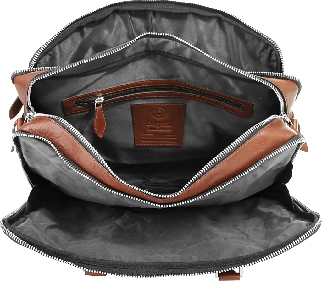 Porte-documents Bugatti Domus Cognac avec Protection RFID Intégrée - 27