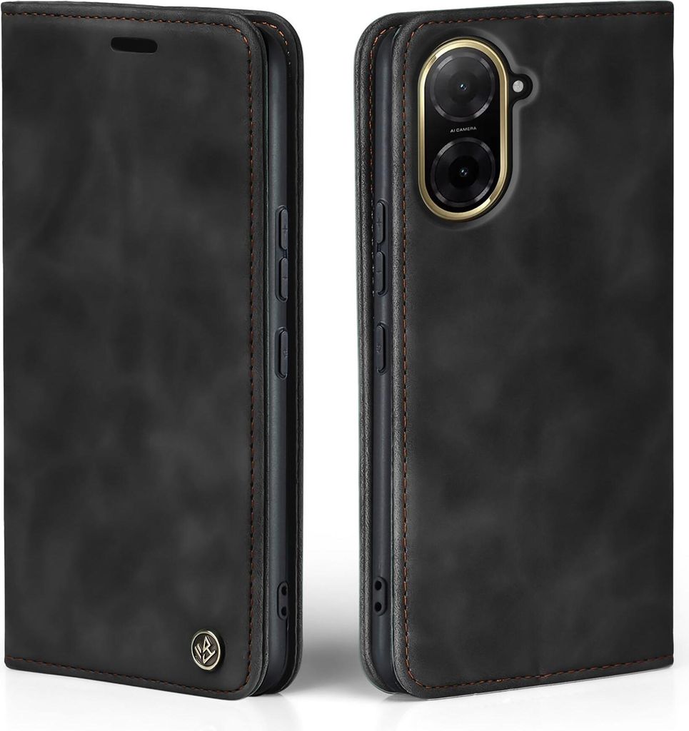 Handy Hülle für Xiaomi Redmi A5 Klapphülle Bookcase Flip Cover Handy Tasche Etui Farbe: Schwarz