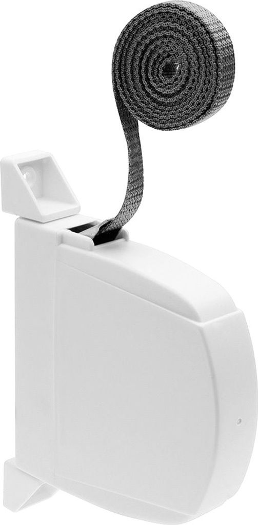 Klappbarer Mini-Gurtwickler für Rollläden, 6 Meter für 14 mm Gurt.