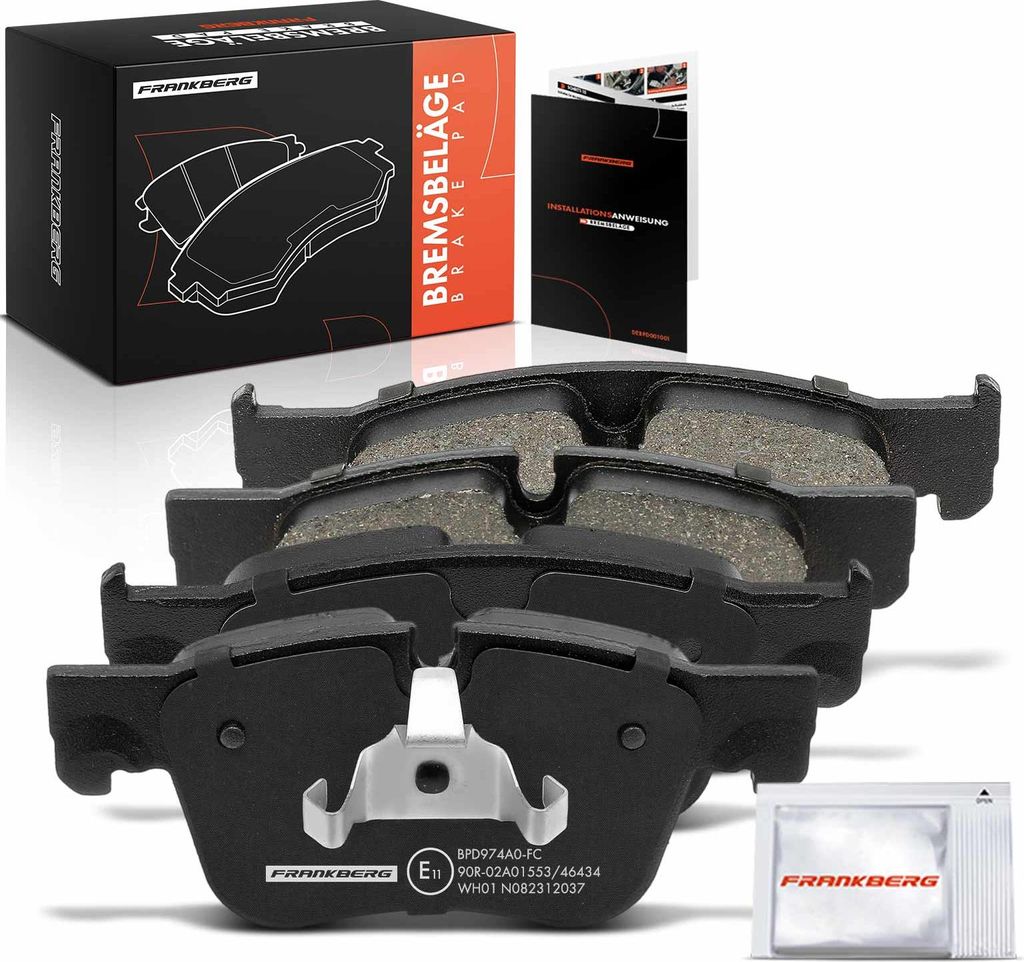 Frankberg 4x Bremsbeläge Vorderachse für Citroën C4 Grand Picasso II I MPV Van Spacetourer Peugeot 308 SW