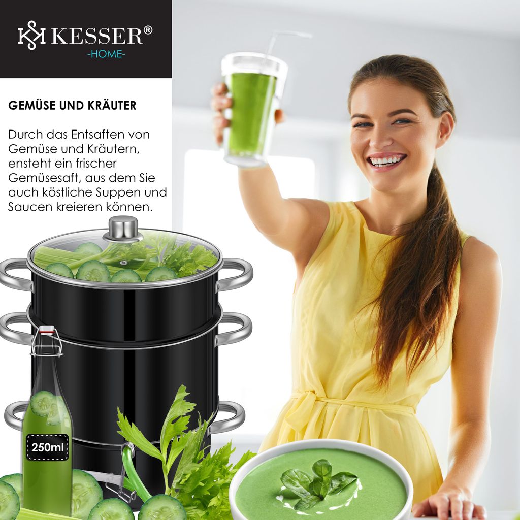 KESSER® Dampfentsafter 15 L Edelstahl Entsafter Saftpresse Produktbild 7