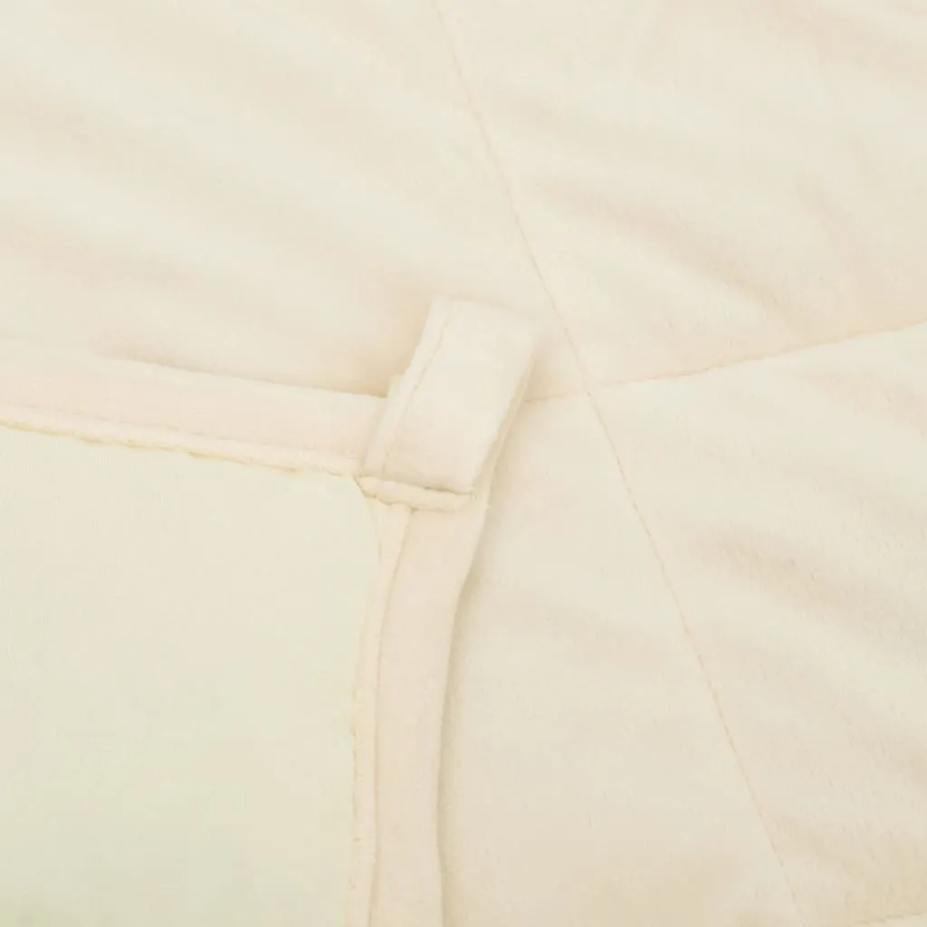 Coperta Pesata 11kg vidaXL 220x230 - Relax Profondo Crema - 5