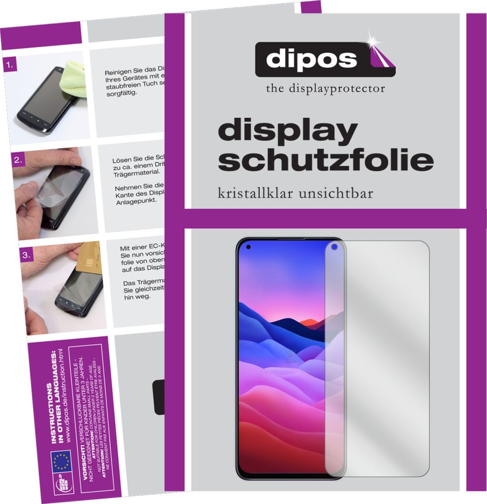 6x Schutzfolie für ZTE Axon 11 SE klar Displayschutzfolie Folie Display Schutz dipos