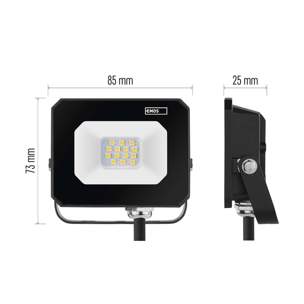 LED reflektor EMOS SIMPO 10 W, IP65, vodotesný do vlhkých Obrázok produktu 7