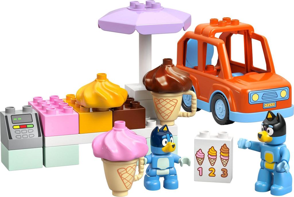 LEGO DUPLO: Bluey, una excursión a la heladería con Bluey. Imagen del producto 