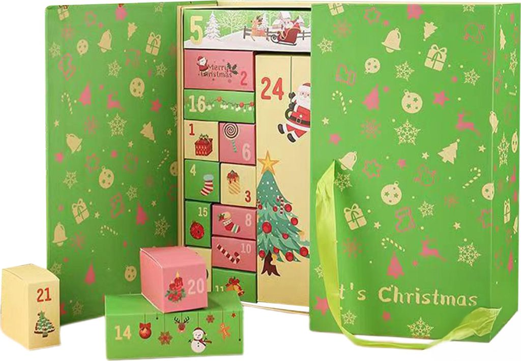 DIY-Adventskalender zum Befüllen leerer Geschenkboxen: 24 Tage voller Überraschungen – ein Countdown-Kalender für Kinder, Familie und Freunde