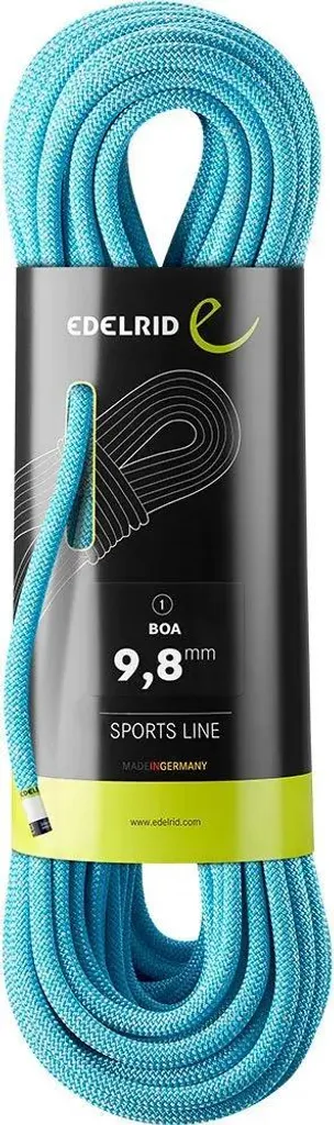 Corde d'Escalade 60m Edelrid Boa 9,8 mm idéale pour Salle et Falaise