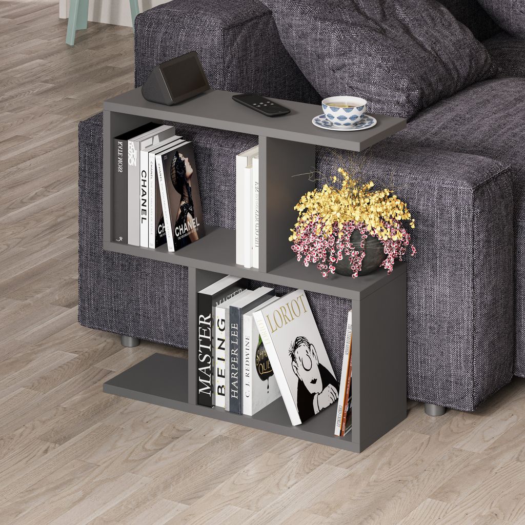 DECORTIE Homemania Moderne Table d'appoint Anthracite Gris Image du produit 