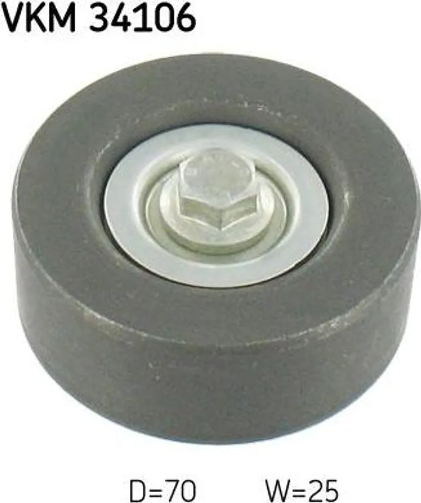 Galet de Renvoi SKF VKM34106 pour Courroie d'Accessoire Ford Transit