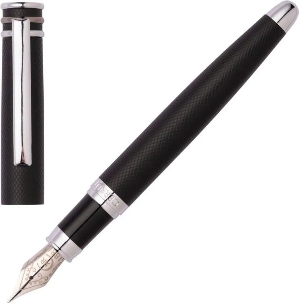 Stylo à bille Cerruti 1881 NSW2982A luxe en métal noir pour bureau