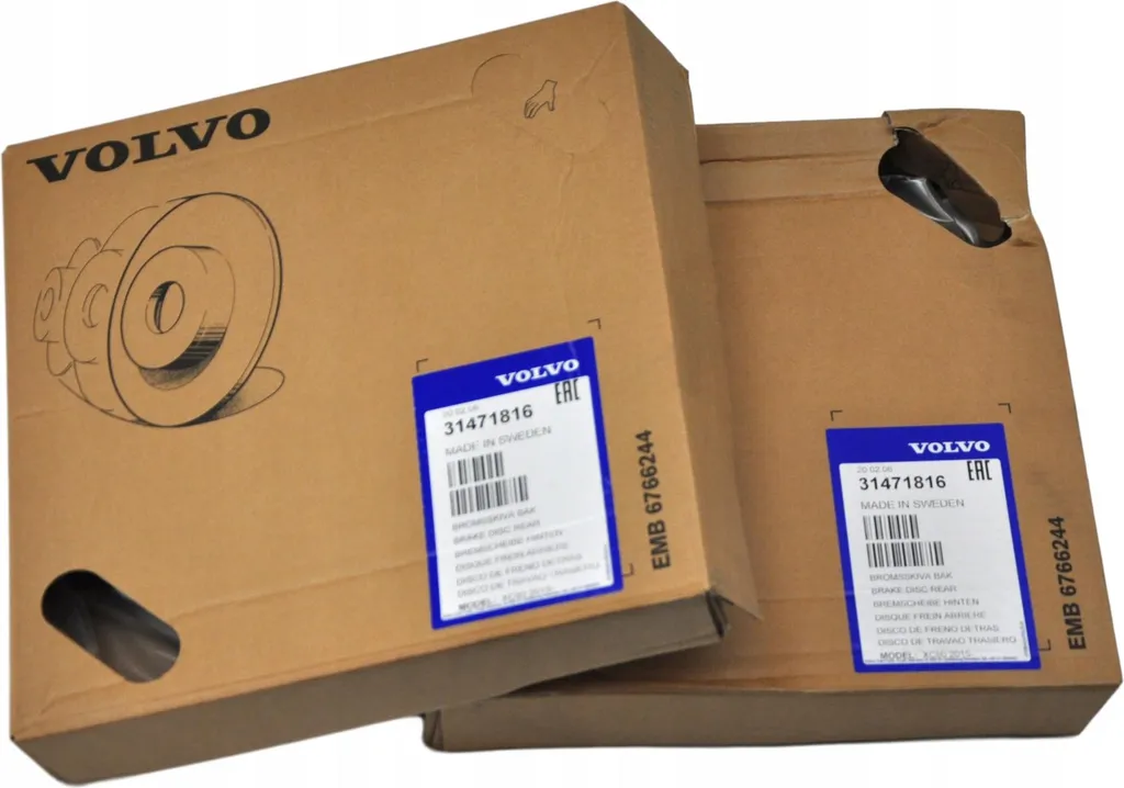 Disques de frein arrière pour entretien Volvo S90 V90 XC90 - Pièce Neuve
