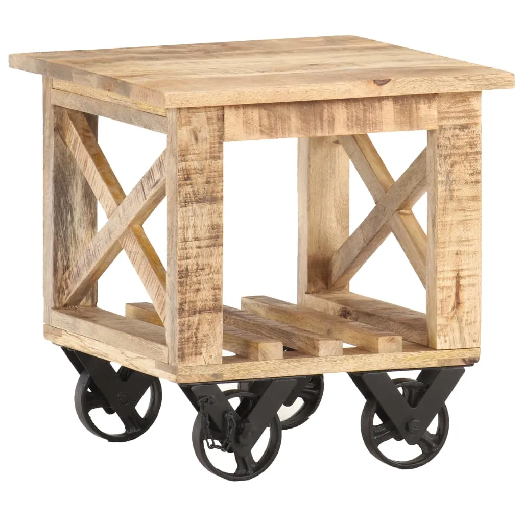 Meuble d'appoint modulable 40x40 cm bois brut pour intérieur moderne - 9