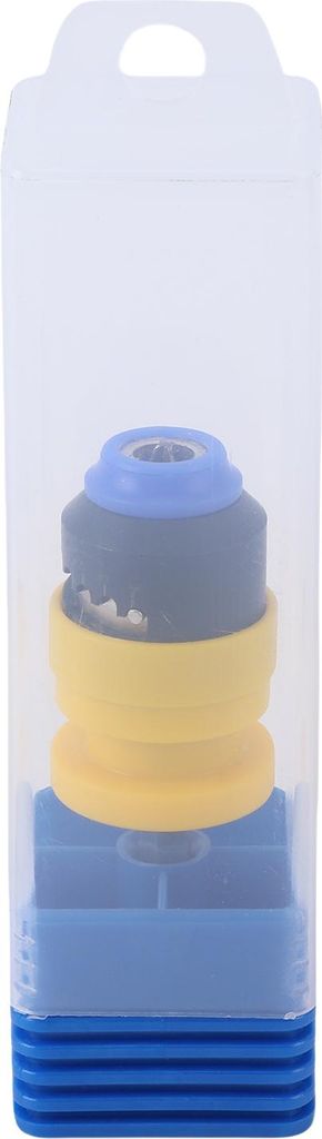 Verstellbarer Schraubendreher-Bithalter 2–8 mm, Senkkopf, magnetischer Positionierer, Schraubentiefeneinsteller für Gipskartonplatten, gelb