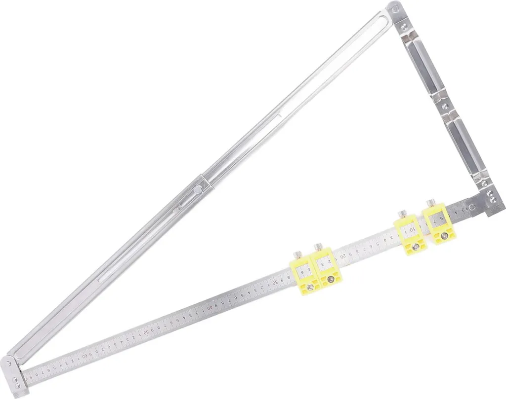 Guide de mesure extensible 2 en 1 avec connecteur intégré pour bois - 3