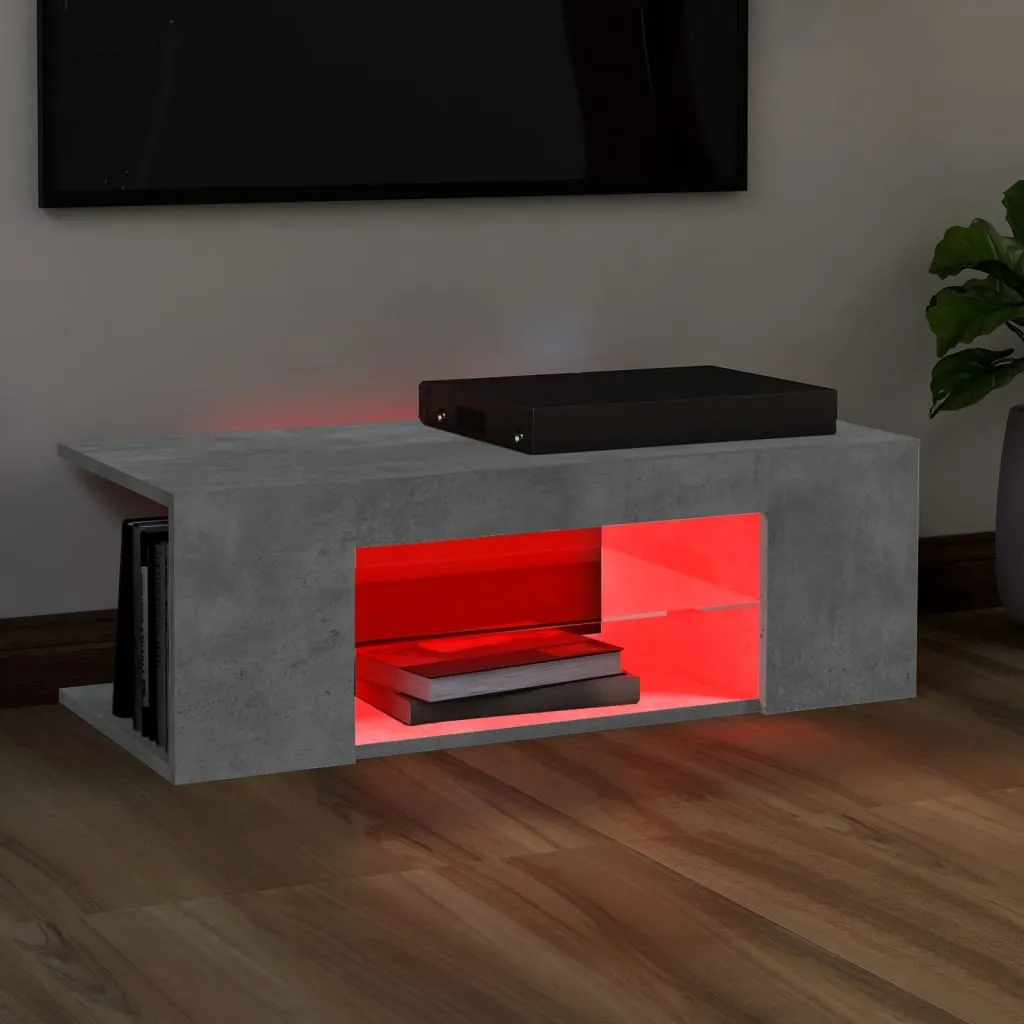 Mobile TV LED vidaXL Grigio Cemento 90cm | Prezzo Imbattibile - 7