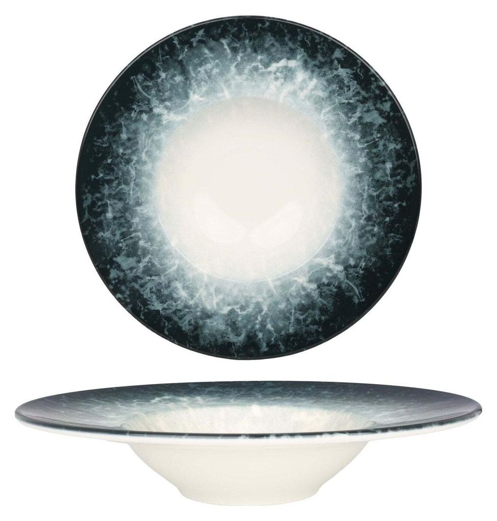 Piatto per pasta Bonna - Seppia - Porcellana - 28 cm Immagine del prodotto 