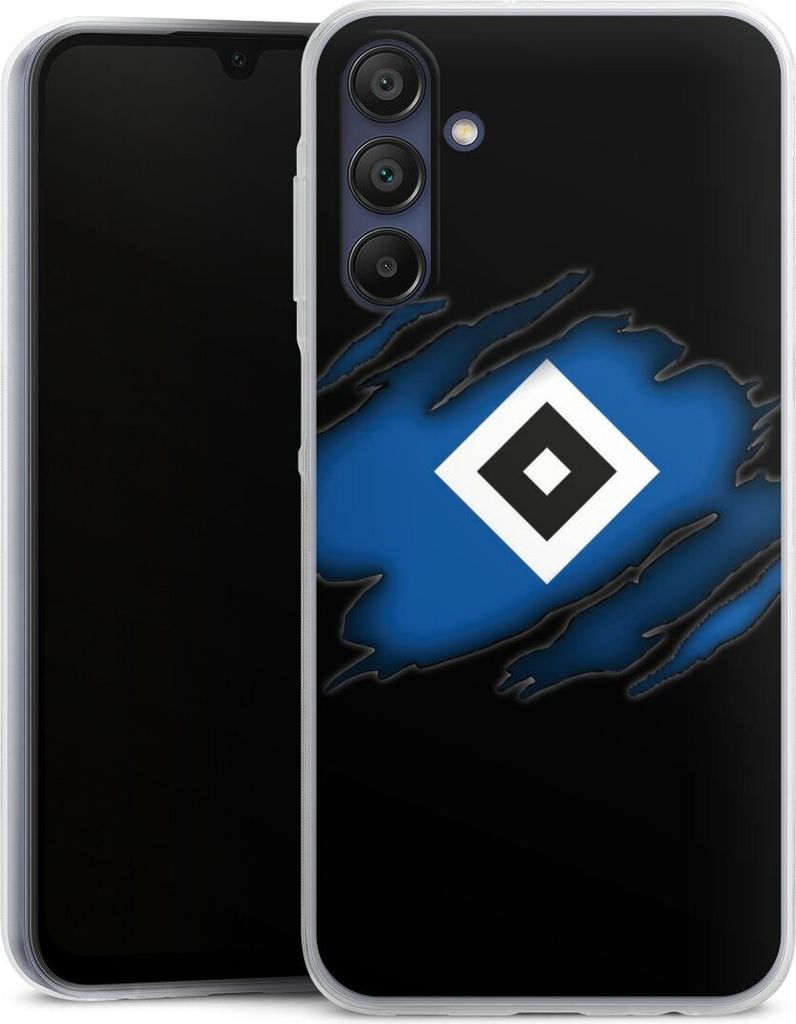 DeinDesign Slim Hülle für Samsung Galaxy A15 5G Silikon Case Ultra Dünn Handyhülle HSV Hamburger SV Offizielles Lizenzprodukt