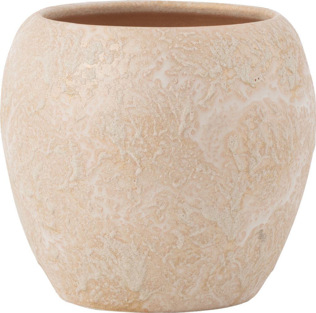 J-Line Flowerpot Round Terra Rose Gold Large