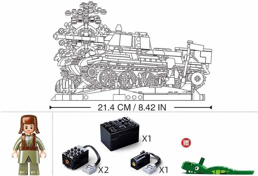 Fini les Maquettes Fixes : Tank T34/76 Télécommandé Sluban M38-B7072 à Construire - 3