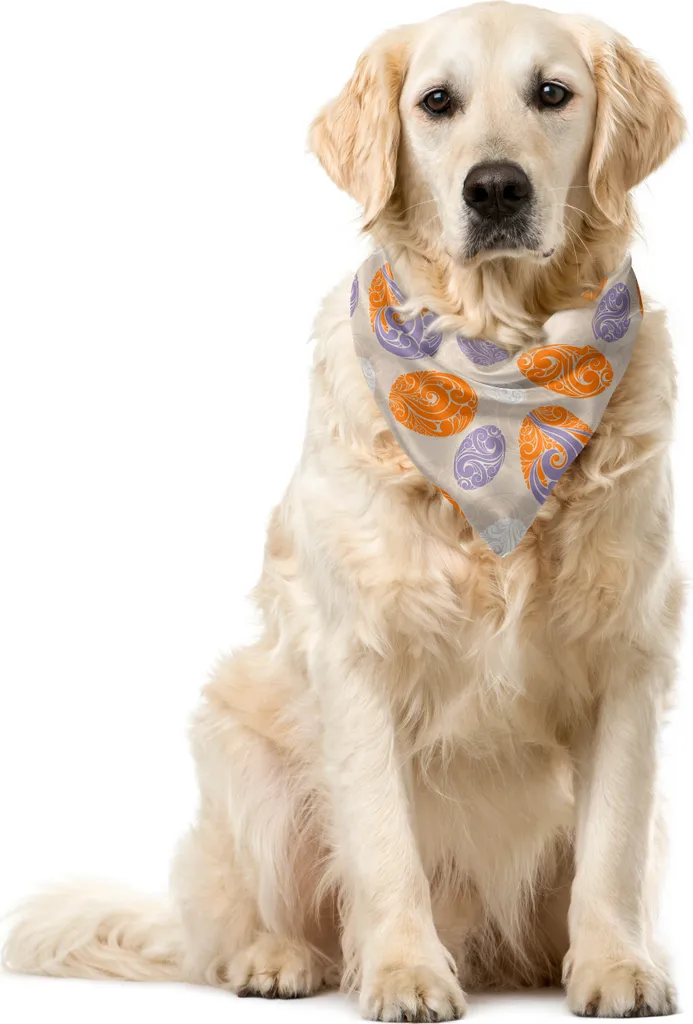 Bandana per Animali 55x55 cm ABAKUHAUS - Motivi Astratti Arancione