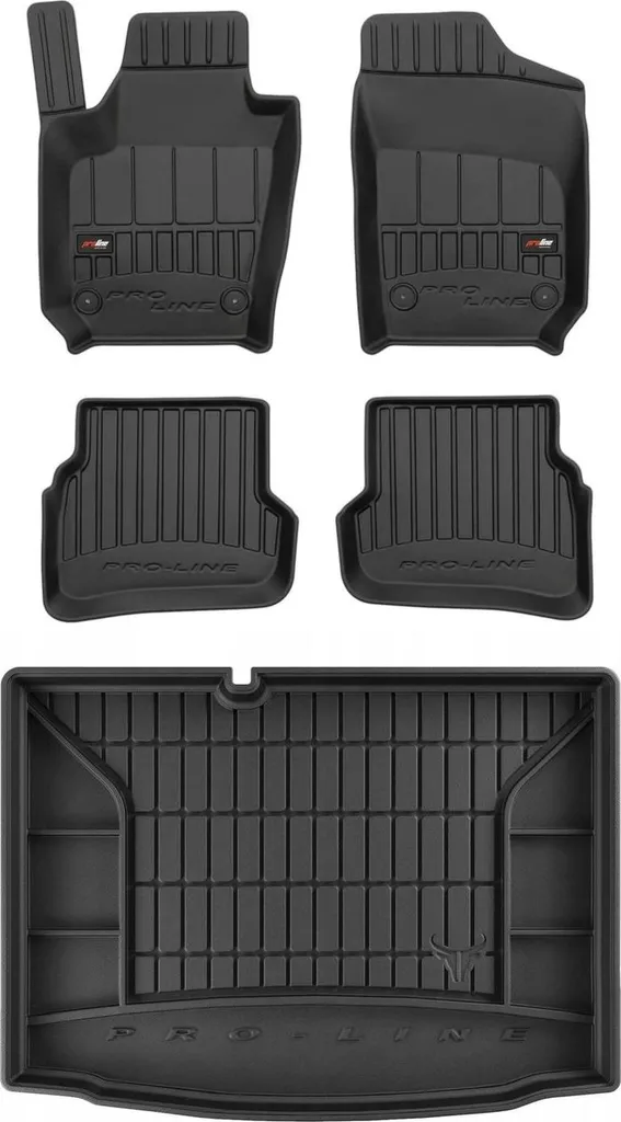 SET di tappetini in gomma 3D Fabia 3 HB 2014-2022
