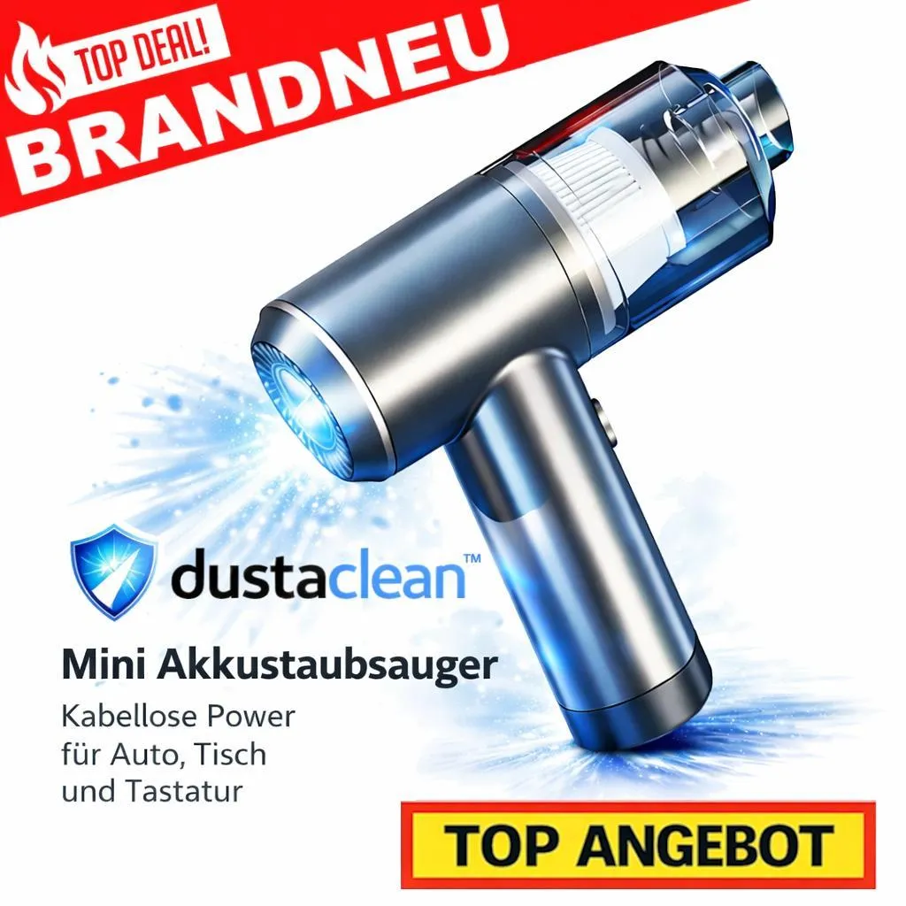 Aspirateur à main sans fil portable pour voiture et bureau Dustaclean