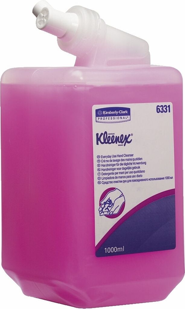 Kleenex 6331, Hände, Flüssigseife, Pink, Rechteckig, Spanien, 1000 ml