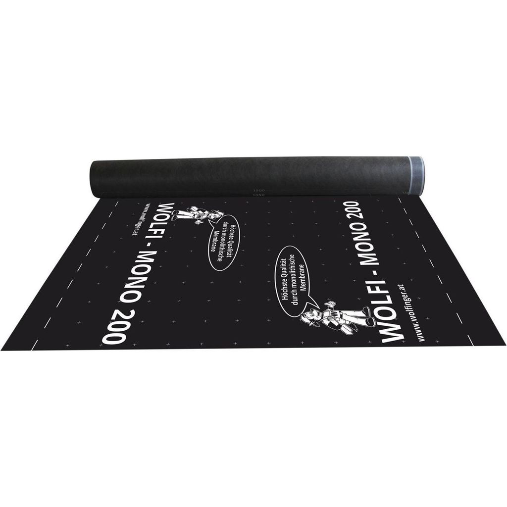 Wolfi Mono 200 Dual SK Fassadenbahn (Dachabdeckung) Breite 1,5m Länge 50m