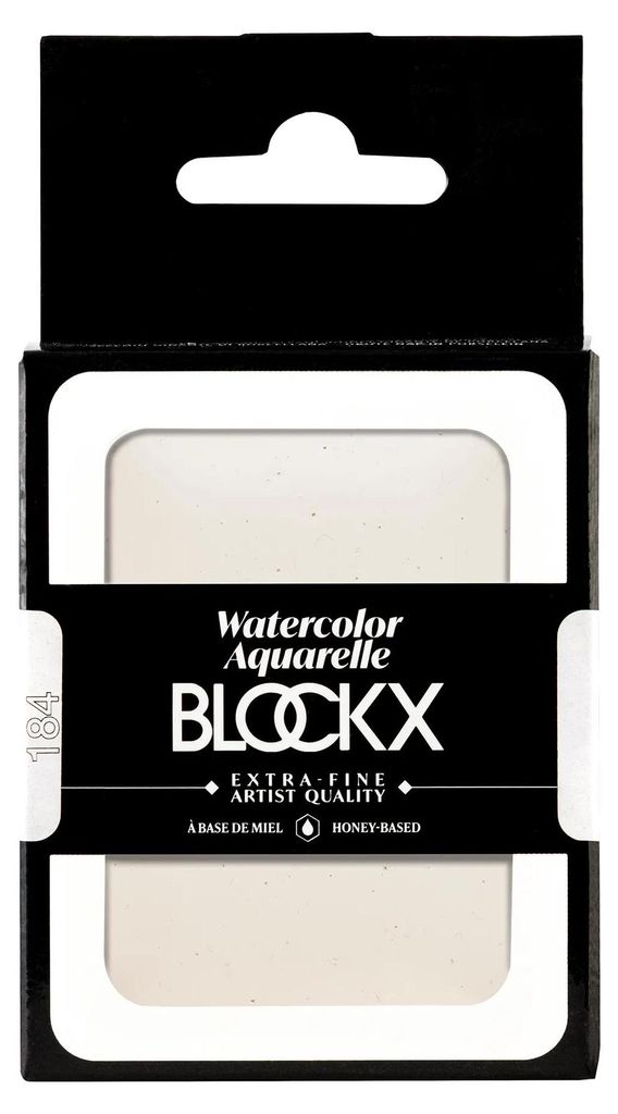 Blockx Aquarellfarbe, Zinkweiß - Großer Napf 18ml - Zinkweiß 45184BXC