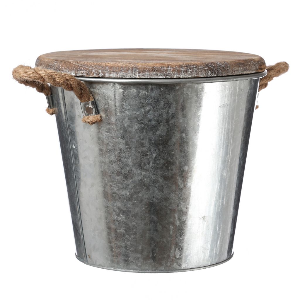 Citronella Kerze Wachs in Zinktopf Ø 25 cm x 23 cm Produktbild 
