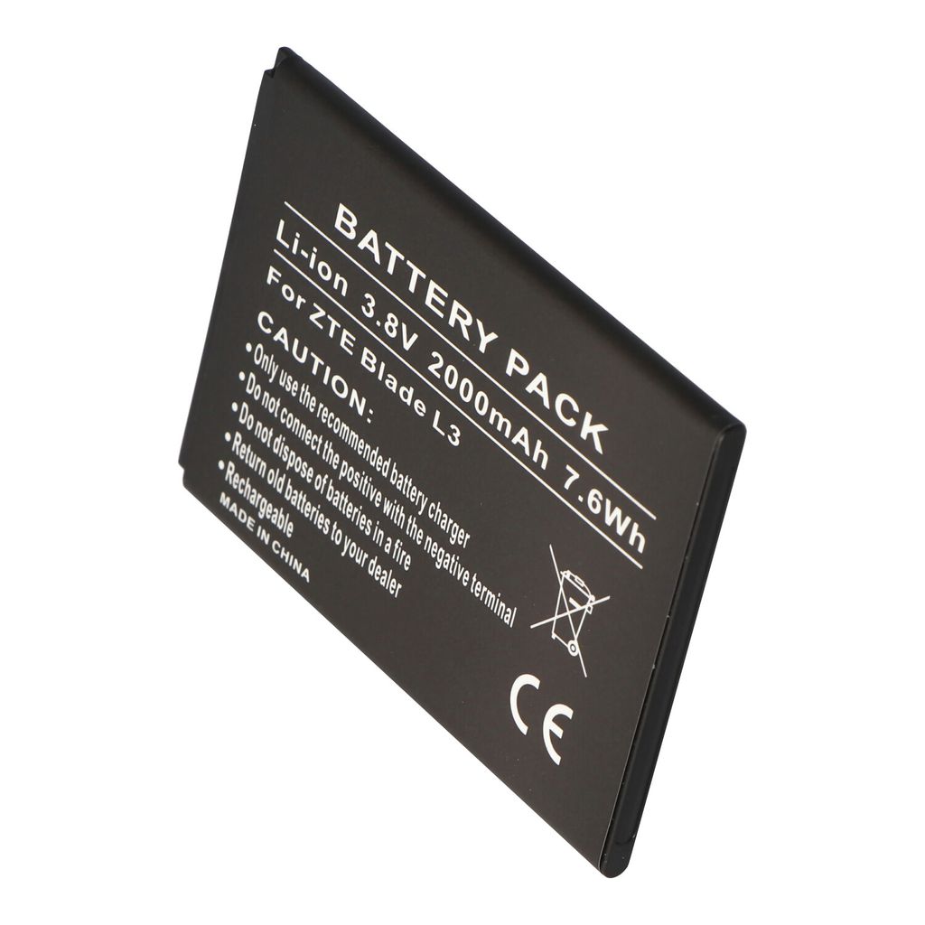 Batteria ZTE Blade L3 Li3820T43P3h785439 replica da Immagine del prodotto 