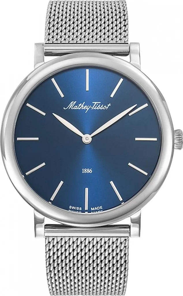 Montre Analogique Homme Mathey-Tissot - Accessoire Chic Bleu Marine