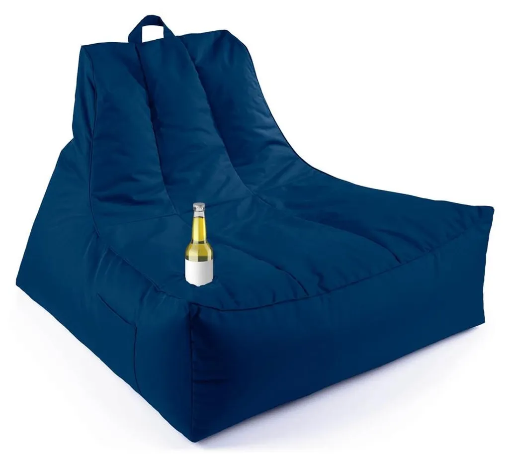 Pouf Lounge 380L Lumaland : Fauteuil Poire Housse Résistante Premium