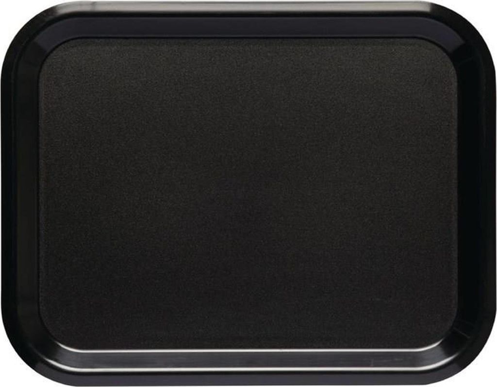 Roltex Nordic Serviertablett - schwarz - 36 x 28cm - Kunststoff - 10 Tabletts