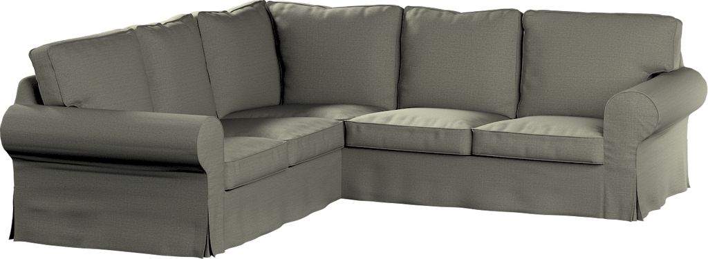 Dekoria Bezug für Ektorp Ecksofa, grau-beige, Sofahusse für Ektorp Ecksofa