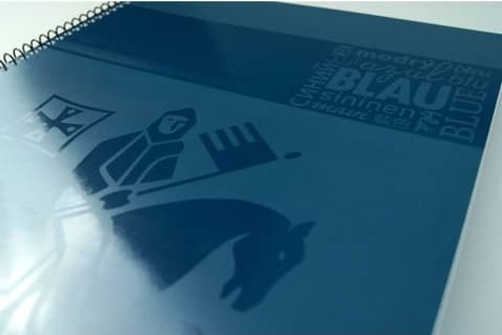 Staufen Collegeblock, DIN A4, liniert, 80 Blatt, blau, 90g/qm, Lineatur 27, mit Randlinien