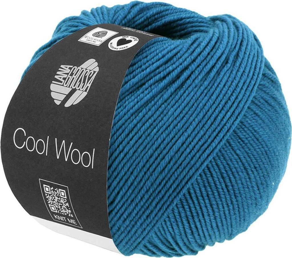 Lana Grossa - Cool Wool 2108 petrolblau Produktbild 