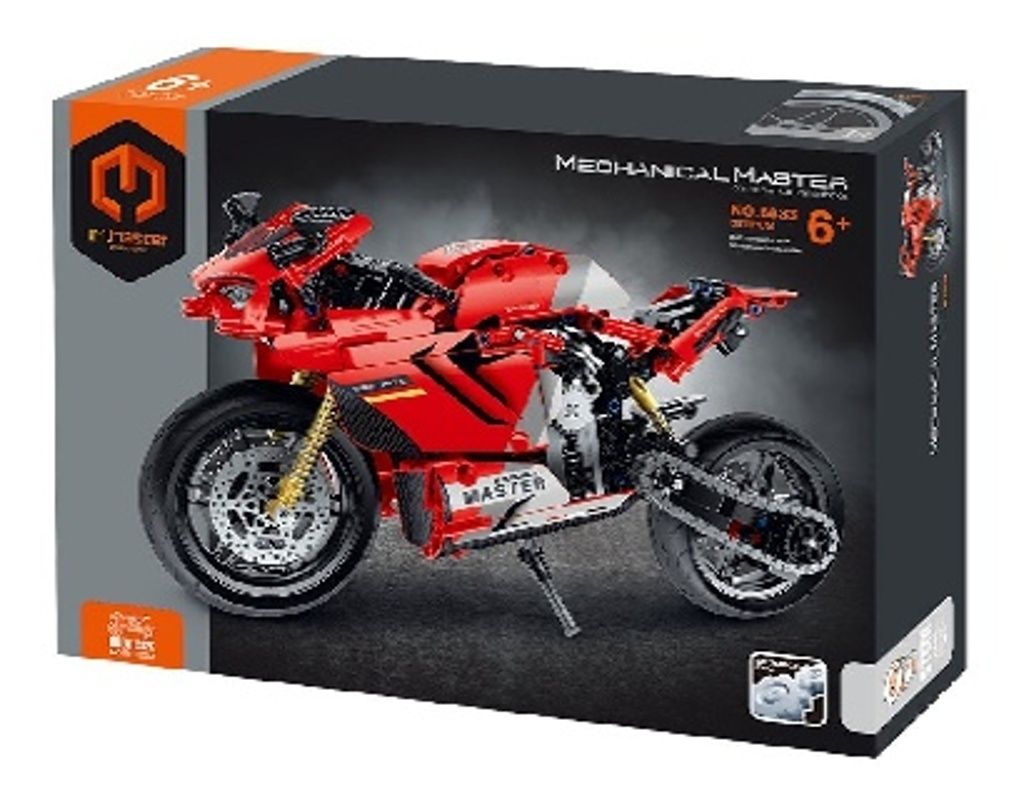 Teddies iM.MASTER Motorrad-Kunststoffbausatz, 557 Teile in einer Box, 31 x 23 x 6,5 cm
