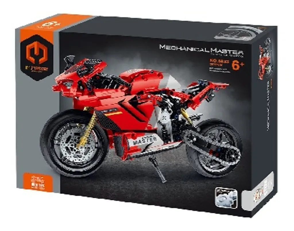 Maquette Moto de Sport à Construire Jeu Éducatif de 557 Pièces ABS