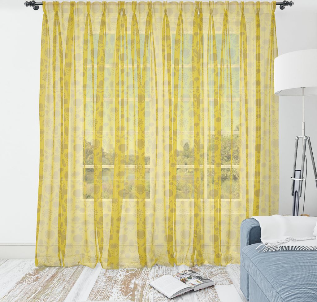 ABAKUHAUS Botanisch Wandteppich, Retro Style Garden Icons Verstreute Abstrakt und Blumen, Wohnzimmer Schlafzimmer seidiges Satin Wandtuch, 135 cm ...