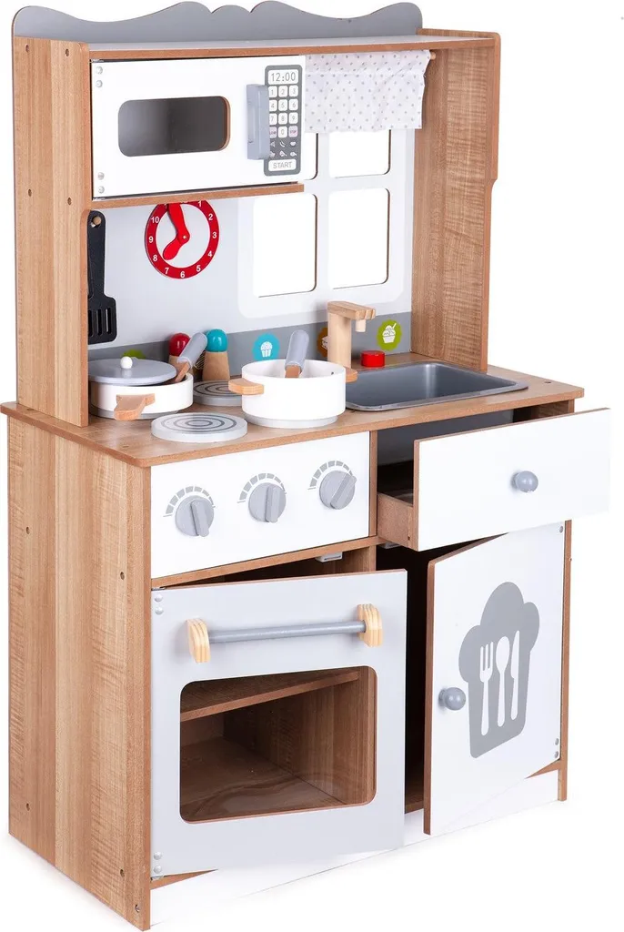 Cuisine bois enfant durable ECOTOYS : Fini les jouets fragiles en plastique